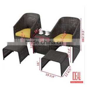 China Beach Garden Table and Chair Set Furniture of Rattan thumbnail-2