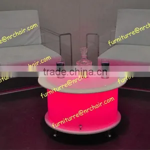Rechargeable LED Acrylic RGB Glow Coffee Table thumbnail-2