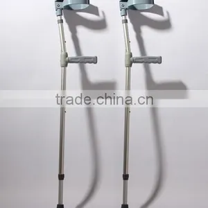 Adjustable Aluminum Elbow Crutch With Anti Slip Rubber Feet and ABS Hand Grip thumbnail-1
