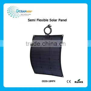 30W Portable Semi Flexible Solar Panel for Camping thumbnail-5