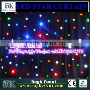 High Quality Christmas LED Curtain /led Star Curtain/LED Star Cloth From China Manufacturer thumbnail-1