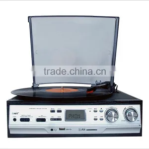 Rain Lane Nostalgic Gramophone 3 Speed Turntable Retro Phonograph Stylus For Vinyl Record Player thumbnail-2