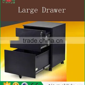 TJG Taiwan Large Storage 3 Drawer Filing Cabinet Movable And Drawer Pulls thumbnail-2