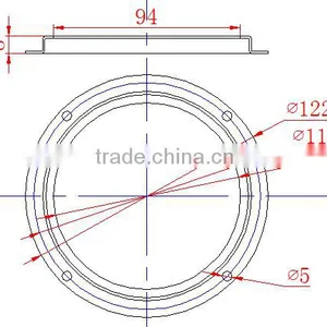 100mm Diameter 90 Degree High Bay Light Optical Lens ,high Borosilicate Glass Lens thumbnail-4