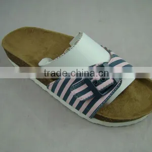 Canvas Ladies Cork Slippers thumbnail-1