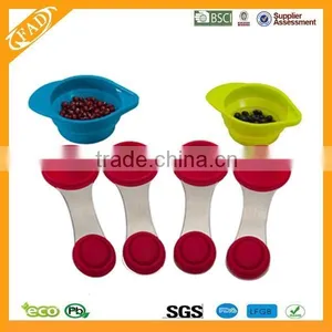 Candy Color 4pcs/set 60-250ml Food Thickening Silicone Measuring Spoons thumbnail-1