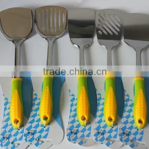 New Corn Handle Series of Kitchen Tool Spatula Type Stainless Steel Turner thumbnail-2