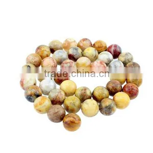 8mm Natural Gemstone Crazy Agate Loose Beads for Bead Jewelry thumbnail-1