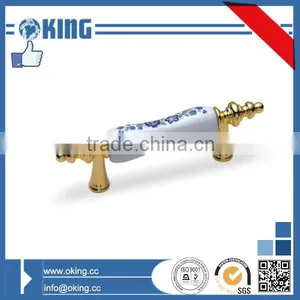 Zinc Alloy Handle Ceramic Knobs Ceramic Cheap Drawer Knobs Ceramic Drawers Pull Knobs thumbnail-1