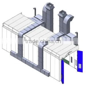 CE & ISO Approved Professional Dust Free Bus Paint Chamber thumbnail-4