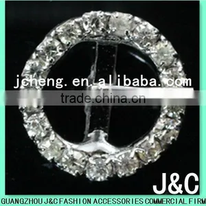 Fashionable Round Shoes Crystal Rhinestone Buckle thumbnail-1