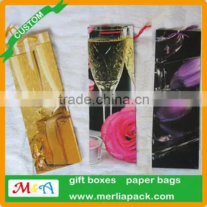 Revel Art Paper Marketplace Bags Single Bottle Paper Wine Assortment Bags thumbnail-2