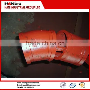 DN125 R275 15 Concrete Pump Pipe Elbow thumbnail-3
