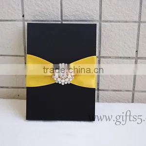 Gorgeous Handmade Luxury Silk Invitation Boxes Fow Wedding thumbnail-5