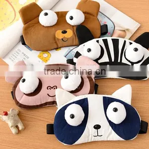Wholesale Hot Selling Anmail Shape Blindfold Shade Travel Sleeping Aid Cover Light Eye Mask thumbnail-3