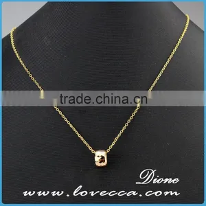 2016 Hot Sale Men and Womem Simple Design Fashion Custom Stainless Steel Necklace Ring Pendant thumbnail-2