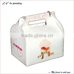 High Quality Paper Cake Box With Handle thumbnail-1