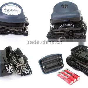 Super Bright 5LED Headlight Camping Headlamp Outdoor Hiking 3+2 Red LED Head Torch thumbnail-2