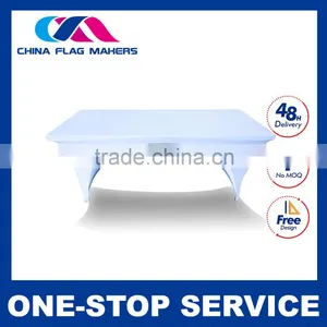 White Stretch Wrinkle-free Table Cloth for Party thumbnail-2