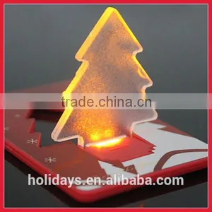New Arrived Portable Pocket Christmas Tree LED Card Light Lamp thumbnail-6