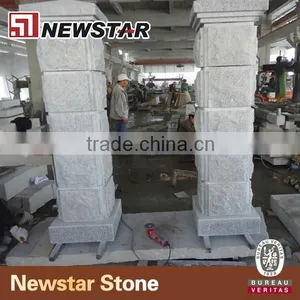 Grey Granite Gate Pillar,stone Pillar,roman Column thumbnail-3