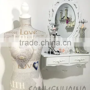 Heart and Button Printing Elastic Fabric Female Mannequin thumbnail-2