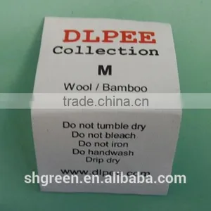Dull Surface Polyester Satin Care Printing Label thumbnail-1