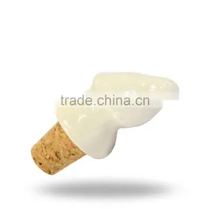 Ceramic White Bird Bottle Wine Stopper thumbnail-5