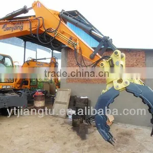 360 Degree Rotatable Rock Stone Gripper for Excavator thumbnail-4