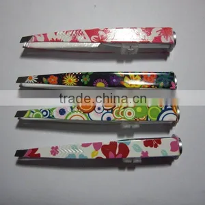 Manufacture LED Light Slant Tip Eyebrow Tweezer thumbnail-1