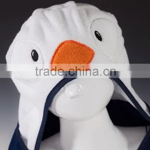 Dark Blue Yellow Duck Kids Animal Bathrobe thumbnail-4