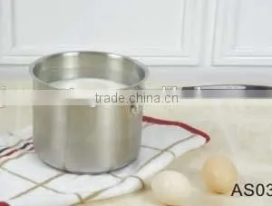 Modern Kitchen Cabinet Designs 8pcs Stainless Steel Cookware Set With Silicon Handle Including Milk Pot thumbnail-2