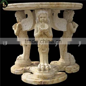 Hand Carved Table Top and Base for Garden thumbnail-1