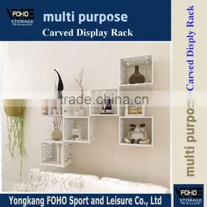 CDR88120 Fashion Creative Wood Caving Wall Decorate Shelf With Friendly Material thumbnail-1
