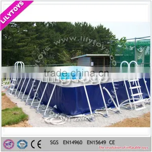 Hot Above Ground Frame Pool/new Design Inflatable Amusement Park/steel Pools thumbnail-2