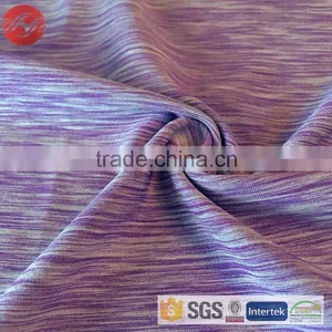Polyester Spandex Knit Single Jersey Space Dyed Fabric For Sportwear thumbnail-5
