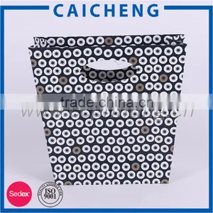 Fashion Paper Shopping Bag Black Luxury Paper Gift Bag thumbnail-5