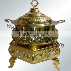 Good Design New Chafing Dish | Brass Plated New Design Chafing Dish | Antique Chafing Dish thumbnail-3