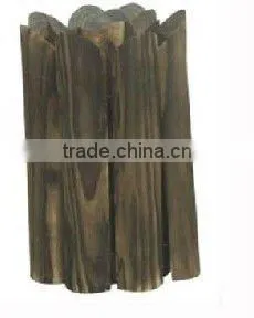 Eco-friendly Outdoor Carbonized Wood Border Edging thumbnail-1