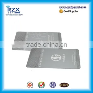Whosales Silver Color Metal Business Card With Cutting thumbnail-4
