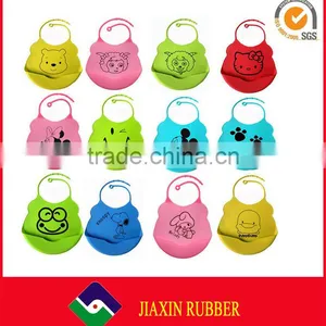 New Items Food Grade Embroidery Baby Bibs With Snaps thumbnail-3