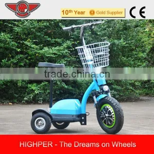 500W 48V12Ah Three Wheel Electric Scooter (HP105E-B) thumbnail-1