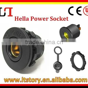 12/24 VOLT SURFACE MOUNTED SOCKET HELLA GERU DIN TYPE CARAVAN BOAT BIKE thumbnail-1