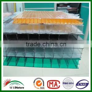 100% Bayer Virgin Materials,with UV Coating Polycarbonate Hollow Sheet thumbnail-5