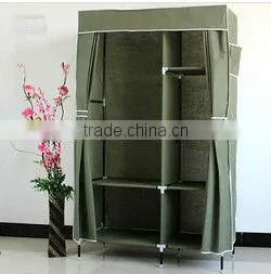 105x45x175cmTwo Doors Portable Cloth Wardrobe, Bedroom Wardrobe Furniture thumbnail-3