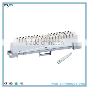 New White 10-Pair Telephone Krone Type LSA-PLUS IDC Connection Module thumbnail-2