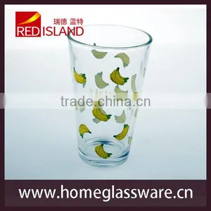 Glass Manufactory Supply 15oz Tumbler Print Fruit Glass Cup for Drinking thumbnail-2