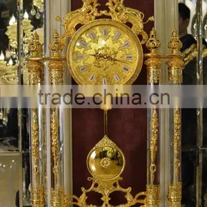 Rare Antique French Gold Gilt Ormolu Ornate Mantel Pendulum Table Clock thumbnail-6