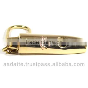 Marine Brass Whistle Nautical Key Chain With Copper Anchor Brass Keychain thumbnail-1