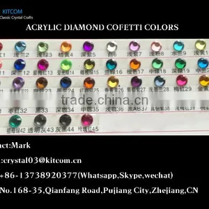 Crystal Acrylic Diamond Confetti Wedding Table Decoration thumbnail-1
